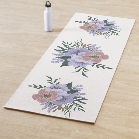 Tapis De Yoga Lovely Lavender dans Bouquet (En situation)