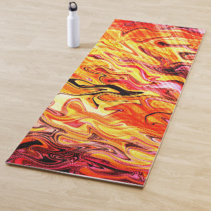 Tapis De Yoga Lumière du soleil à travers les flammes.....