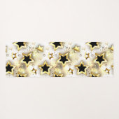 Tapis De Yoga Lumière transparente avec étoiles or (Dos (Horizontal))