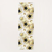 Tapis De Yoga Lumière transparente avec étoiles or (Dos)