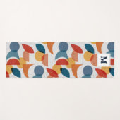 Tapis De Yoga Lumineuse géométrique rétro Abstrait Moyen-siècle (Devant (Horizontal))