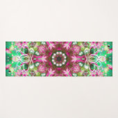 Tapis De Yoga Lumineuse Zen Lotus Star Kaleid (Devant (Horizontal))