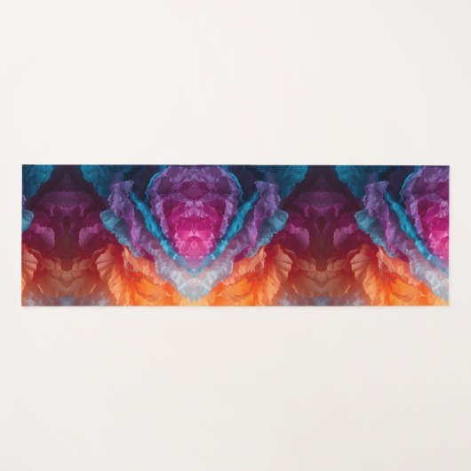 Tapis De Yoga Luminous Abstract Tissue Paper Layers (Devant (Horizontal))