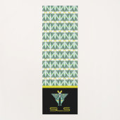 Tapis De Yoga Luna Moth géométrique (Devant)