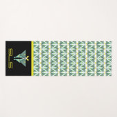 Tapis De Yoga Luna Moth géométrique (Devant (Horizontal))