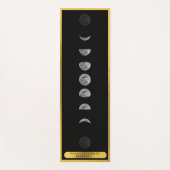 Tapis De Yoga Lunar Moon Phases Studio Black Gold Instructeur (Devant)