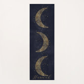 Tapis De Yoga Lune d'or céleste esthétique (Devant)