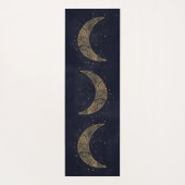 Tapis De Yoga Lune d'or céleste esthétique (Dos)