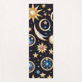 Tapis De Yoga Lune Et Étoiles Céleste (Devant)