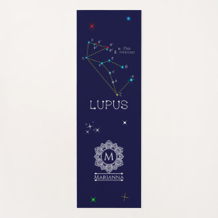 Tapis De Yoga Lupus de constellation de l'hémisphère sud