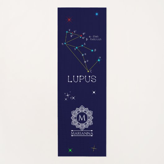 Tapis De Yoga Lupus de constellation de l'hémisphère sud (Devant)