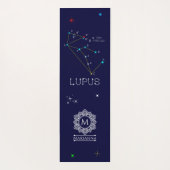 Tapis De Yoga Lupus de constellation de l'hémisphère sud (Dos)