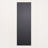 Tapis De Yoga Luxe Elegant Grey Motif noir Nom du design (Dos)