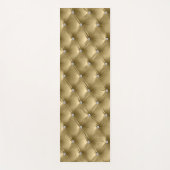 Tapis De Yoga Luxe Glam Warm Gold Faux Velvet (Devant)
