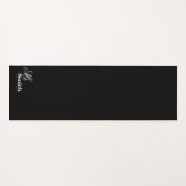 Tapis De Yoga M. nommé Smith Black (Devant (Horizontal))