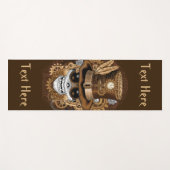 Tapis De Yoga Machine rétro Voodoo à vapeur crâne (Devant (Horizontal))