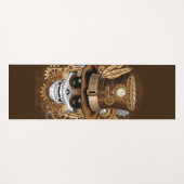 Tapis De Yoga Machine rétro Voodoo à vapeur crâne (Devant (Horizontal))