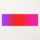 Tapis De Yoga Magenta Deep Rose Rouge Violet Ombre Chic (Devant (Horizontal))