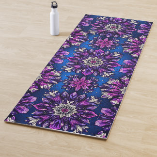 Tapis de Yoga Magie Mandala – Violet et Rose Vibra