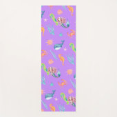 Tapis De Yoga Magique mermaid baleine arc-en-ciel fête de fille (Devant)