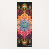 Tapis De Yoga Magnifique Monogramme couleur Mandala Boho (Devant)