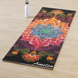 Tapis De Yoga Magnifique Monogramme couleur Mandala Boho