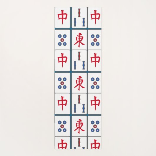 Tapis De Yoga Mahjong Jeu Titres Design (Dos)