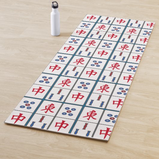 Tapis De Yoga Mahjong Jeu Titres Design (En situation)