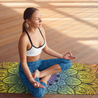 Tapis De Yoga Main tirée Mandela 1