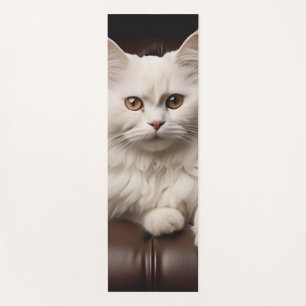 Tapis De Yoga Majestic white cat