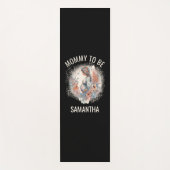 Tapis De Yoga Maman doit être aquarelle florale attend mère (Devant)