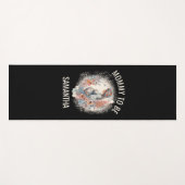 Tapis De Yoga Maman doit être aquarelle florale attend mère (Devant (Horizontal))