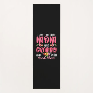 Tapis De Yoga Maman Et Grammy Anniversaire
