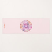 Tapis De Yoga Manat de Yoga Fleur de Mandala Lotus Gradient [7] (Devant (Horizontal))