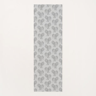 Tapis De Yoga Manates de tatouage tribaux noirs et blancs