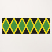 Tapis De Yoga Manats patriotiques de yoga avec drapeau de la Jam (Dos (Horizontal))