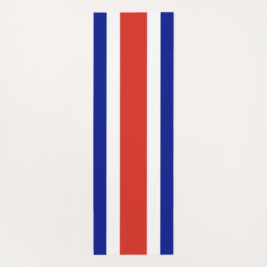 Tapis De Yoga Manats patriotiques de yoga avec drapeau du Costa  (Dos)