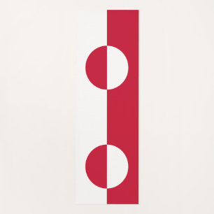 Tapis De Yoga Manats patriotiques de yoga avec drapeau du Groenl