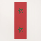 Tapis De Yoga Manats patriotiques de yoga avec drapeau du Maroc (Dos)