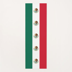 Tapis De Yoga Manats patriotiques de yoga avec drapeau du Mexiqu