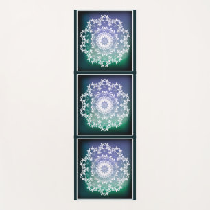 Tapis De Yoga Mandala abstrait personnalisé de zen de bleu et d