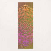 Tapis De Yoga Mandala avec nom Yoga Mat (Devant)