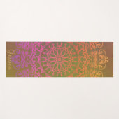 Tapis De Yoga Mandala avec nom Yoga Mat (Devant (Horizontal))
