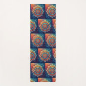 Tapis De Yoga Mandala Bleu  (Devant)