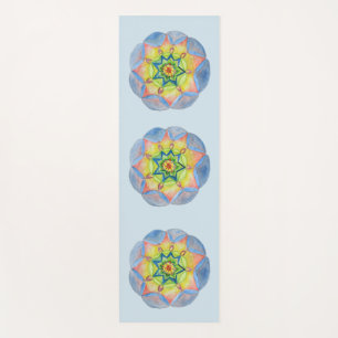 Tapis de Yoga Mandala Bleu