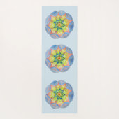 Tapis de Yoga Mandala Bleu (Dos)