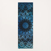 Tapis De Yoga Mandala bleu profond (Devant)