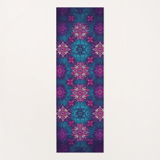 Tapis de Yoga Mandala Bloom – Motif Floral Vibrant