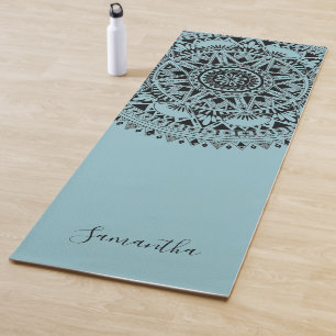 Tapis De Yoga Mandala Blue Yoga Mat personnalisé