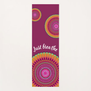 Tapis De Yoga Mandala Bourgogne sur mesure Yoga Mat